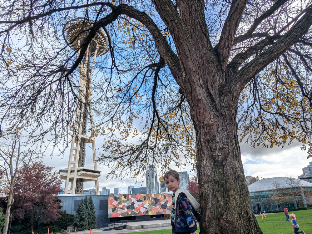 Students of North Seattle French School at the Space Needle